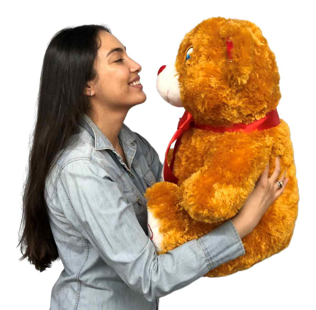 Big Plush® 2 Foot Teddy Bear 24 Inches Soft Brown with Red Nose