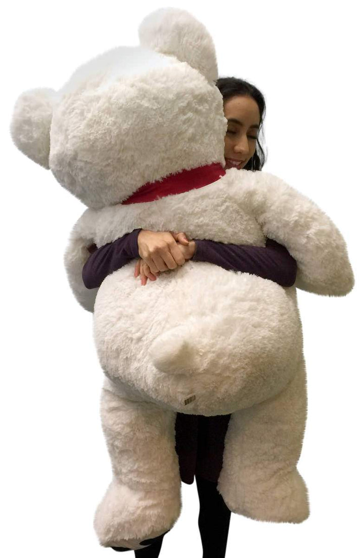 Giant Valentine's Day Teddy Bear 52 Inch White Soft, Premium Quality Big 4 foot  Teddybear