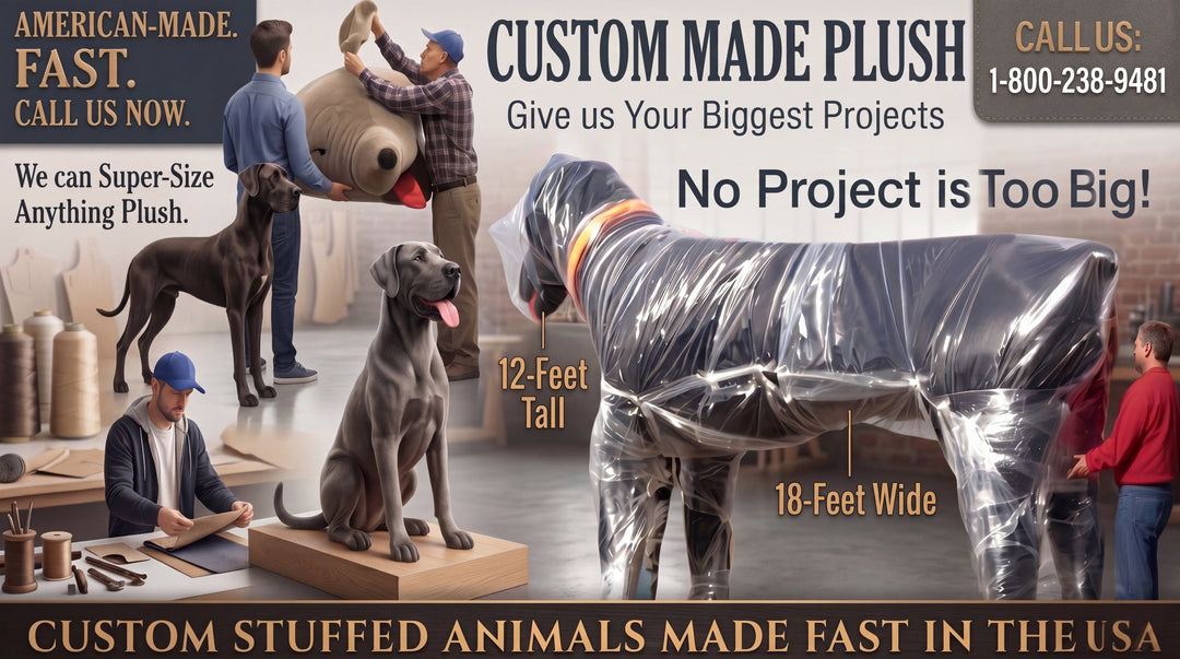 Custom plush manufacturing and corporate gifting made in the USA at Big Plush