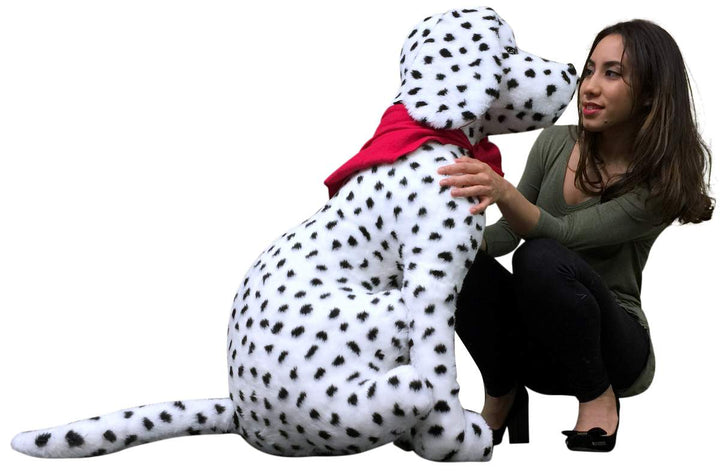 American Made Giant Stuffed Dalmatian 36 Inch Soft Big Plush Fire Dog