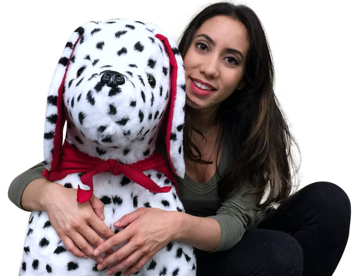 American Made Giant Stuffed Dalmatian 36 Inch Soft Big Plush Fire Dog