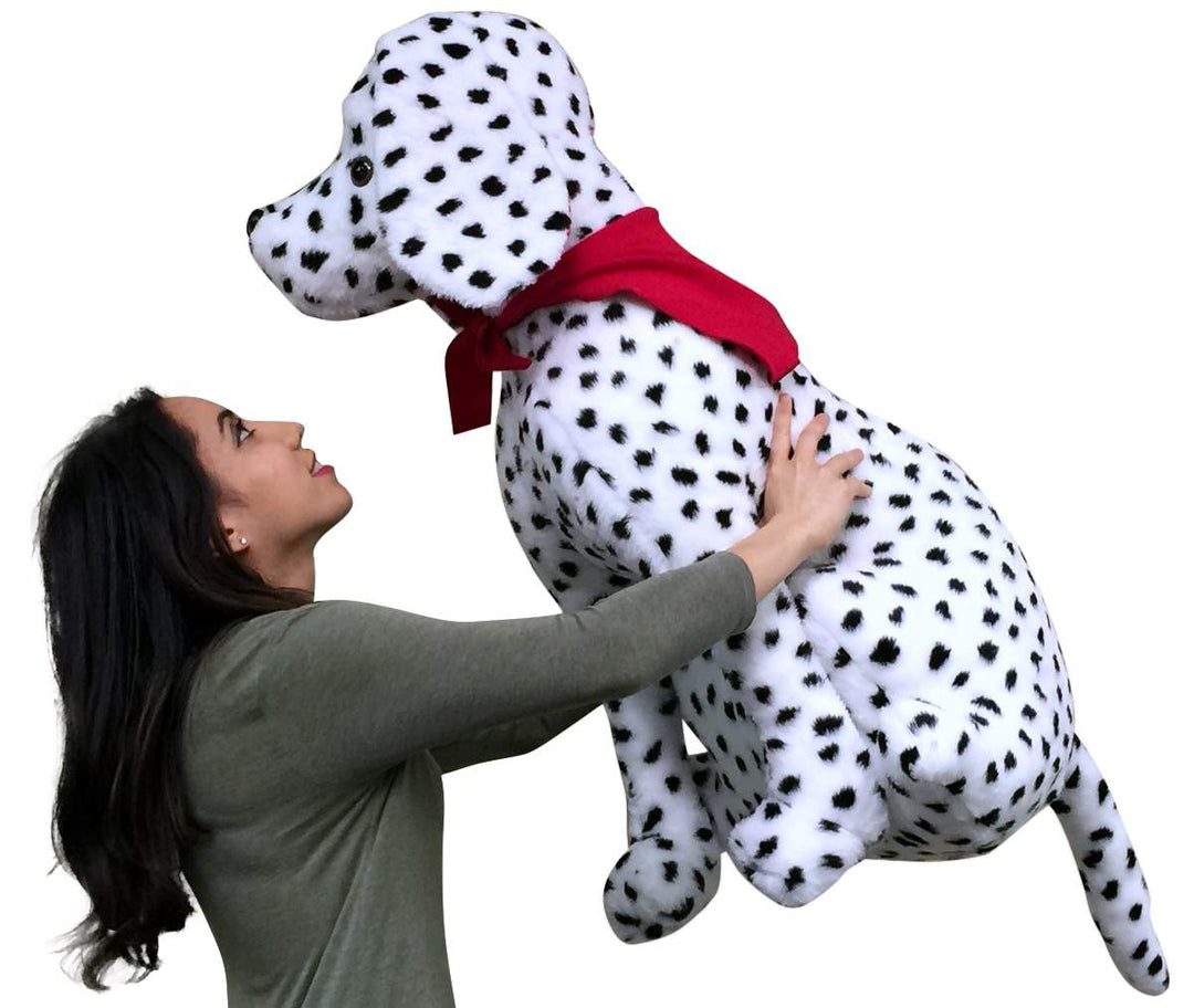 American Made Giant Stuffed Dalmatian 36 Inch Soft Big Plush Fire Dog