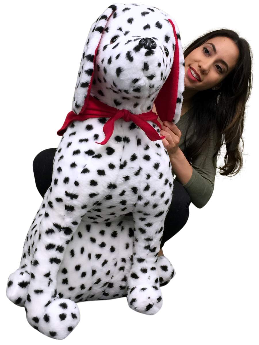 American Made Giant Stuffed Dalmatian 36 Inch Soft Big Plush Fire Dog