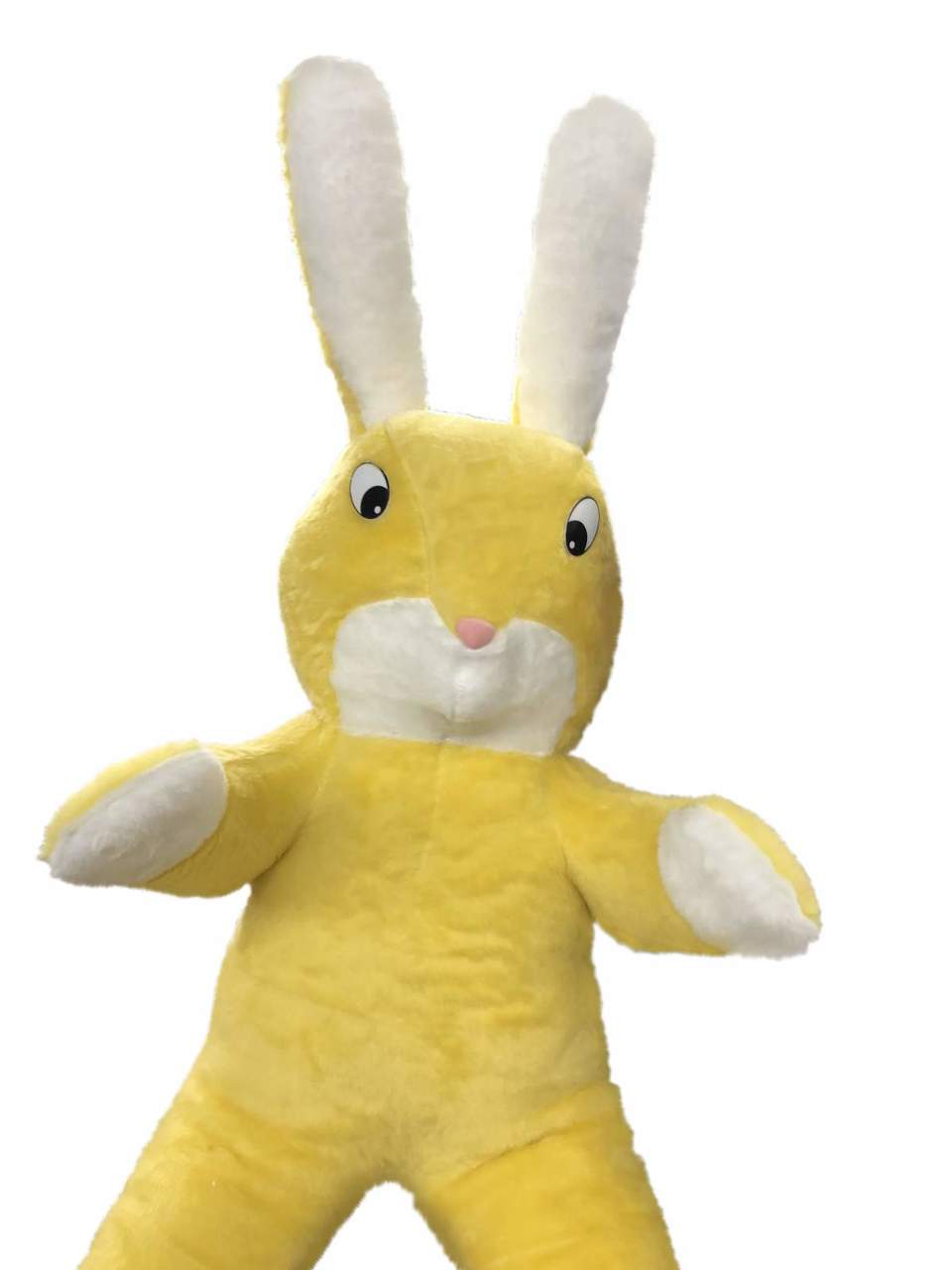 American Made Giant Stuffed Yellow Bunny 60 Inch Soft Big Plush Rabbit