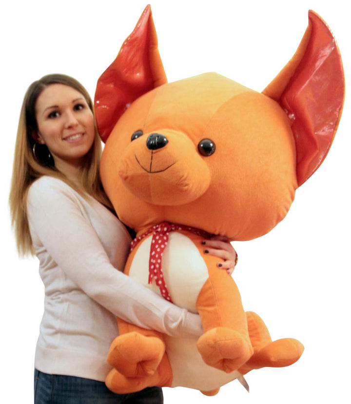 3 Foot Giant Stuffed Chihuahua 38 Inch Soft Big Plush Dog Enormous Pooch