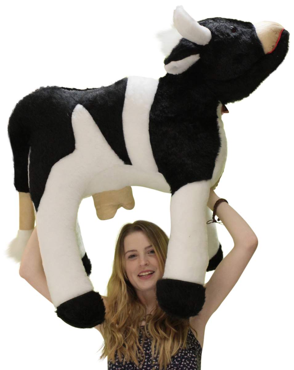 American Made Giant Stuffed Cow 42 Inch Big Plush Farm Animal Soft Made in USA America