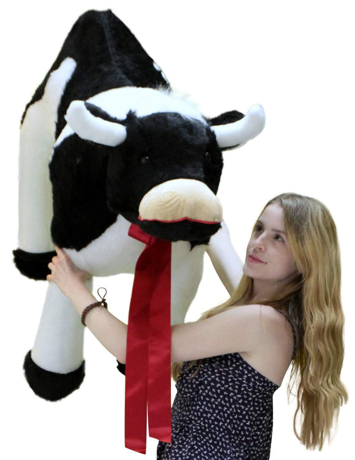 American Made Giant Stuffed Cow 42 Inch Big Plush Farm Animal Soft Made in USA America
