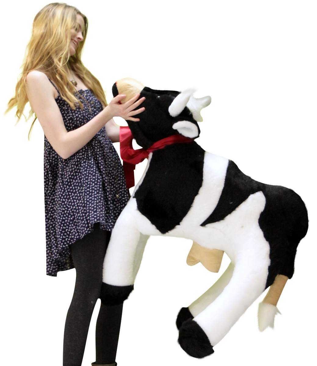 American Made Giant Stuffed Cow 42 Inch Big Plush Farm Animal Soft Made in USA America