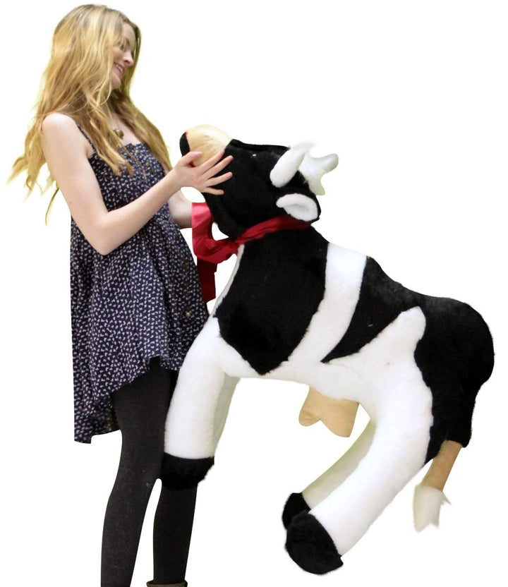 American Made Giant Stuffed Cow 42 Inch Big Plush Farm Animal Soft Made in USA America