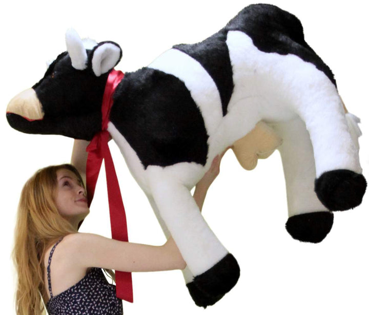 American Made Giant Stuffed Cow 42 Inch Big Plush Farm Animal Soft Made in USA America