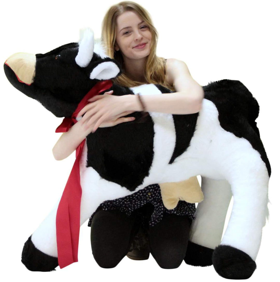 American Made Giant Stuffed Cow 42 Inch Big Plush Farm Animal Soft Made in USA America