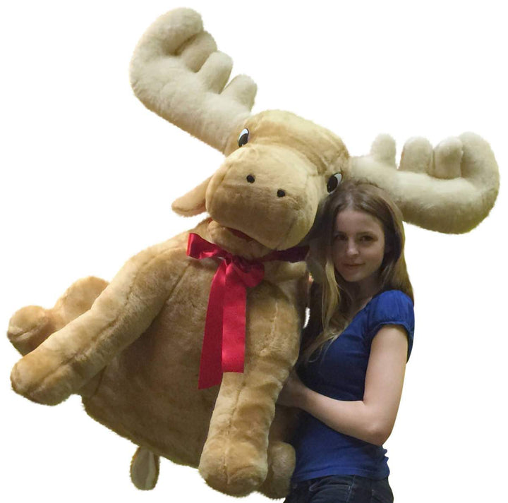 American Made Giant Stuffed Moose Soft Huge Stuffed Animal 45 Inches