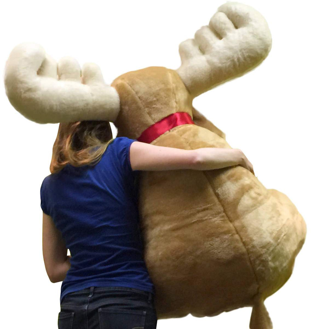 American Made Giant Stuffed Moose Soft Huge Stuffed Animal 45 Inches