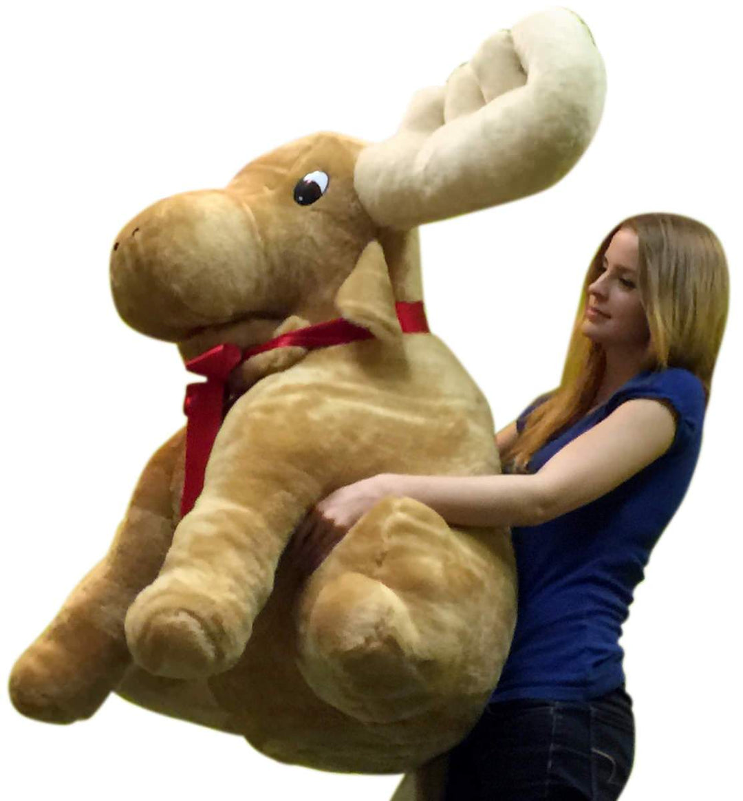 American Made Giant Stuffed Moose Soft Huge Stuffed Animal 45 Inches