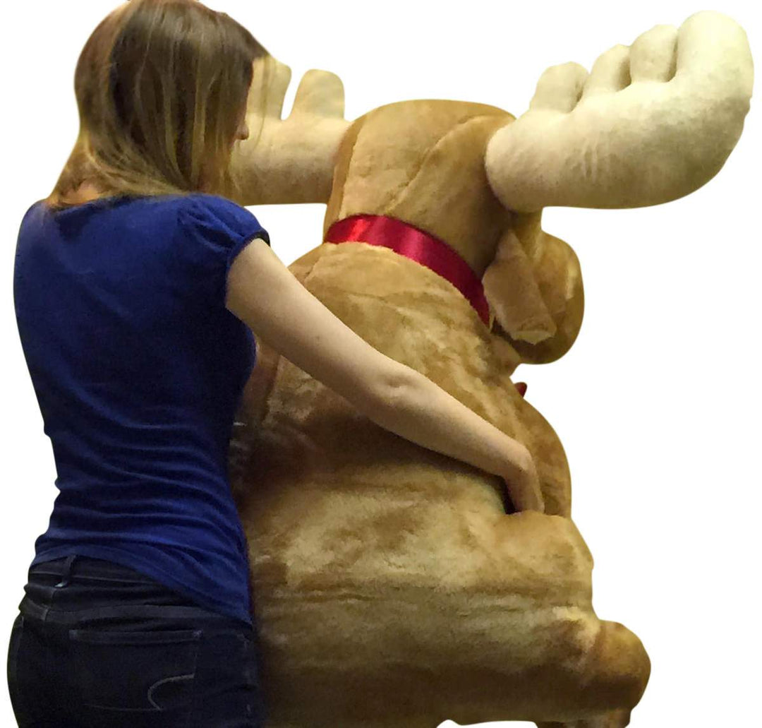 American Made Giant Stuffed Moose Soft Huge Stuffed Animal 45 Inches