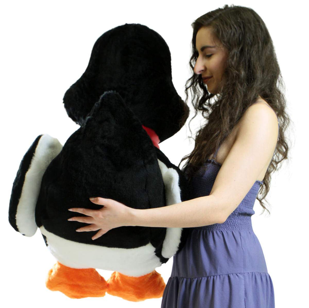 American Made Giant Stuffed Black Duck 36 Inch Soft Plush Ducky 3 Feet Big Plush