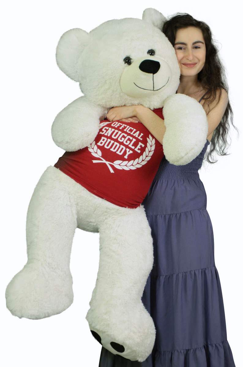 Giant white teddy bear