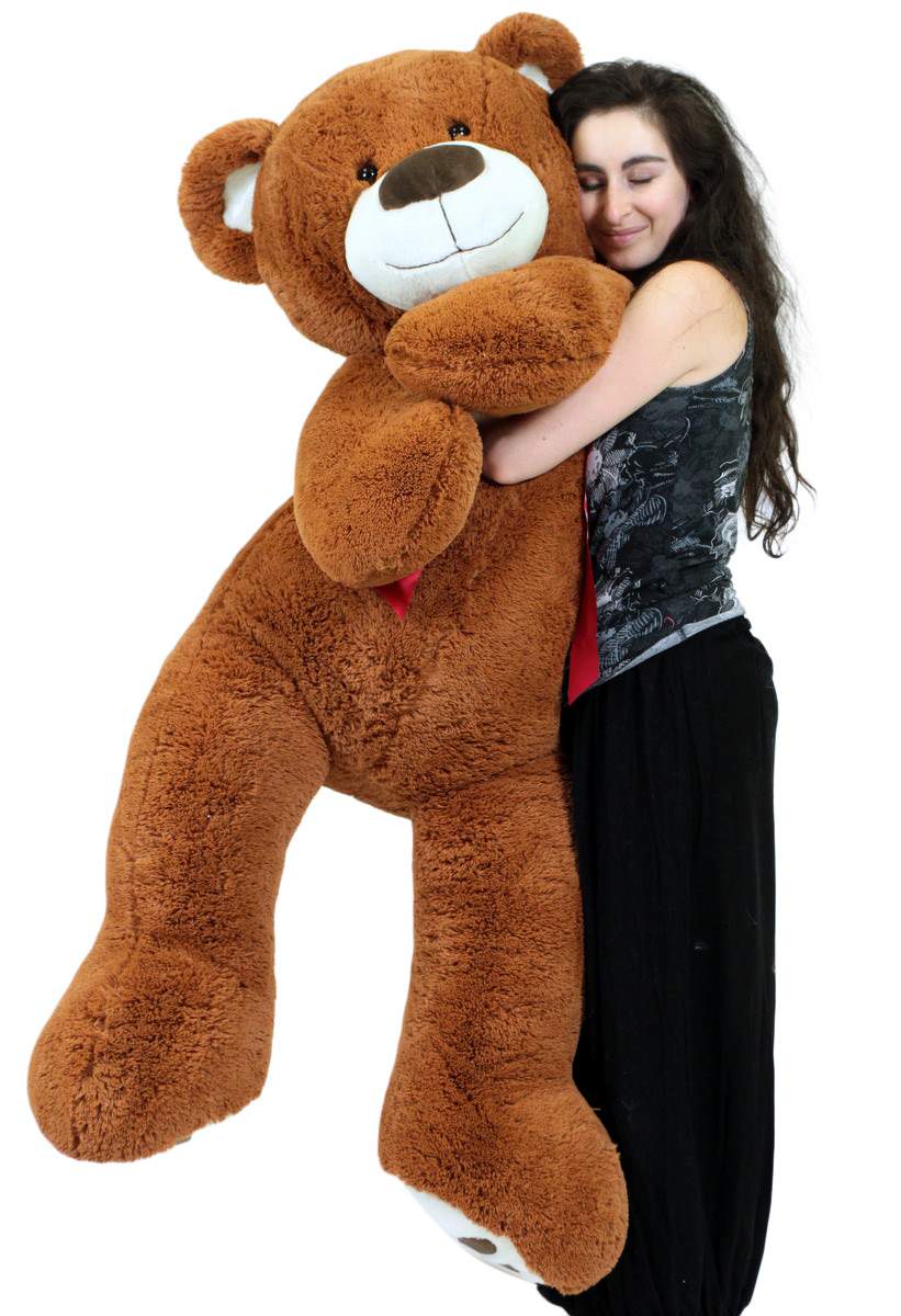 Personalized 5 Foot Teddy Bear Soft Life Size Big Plush Animal with Bigfoot Paws