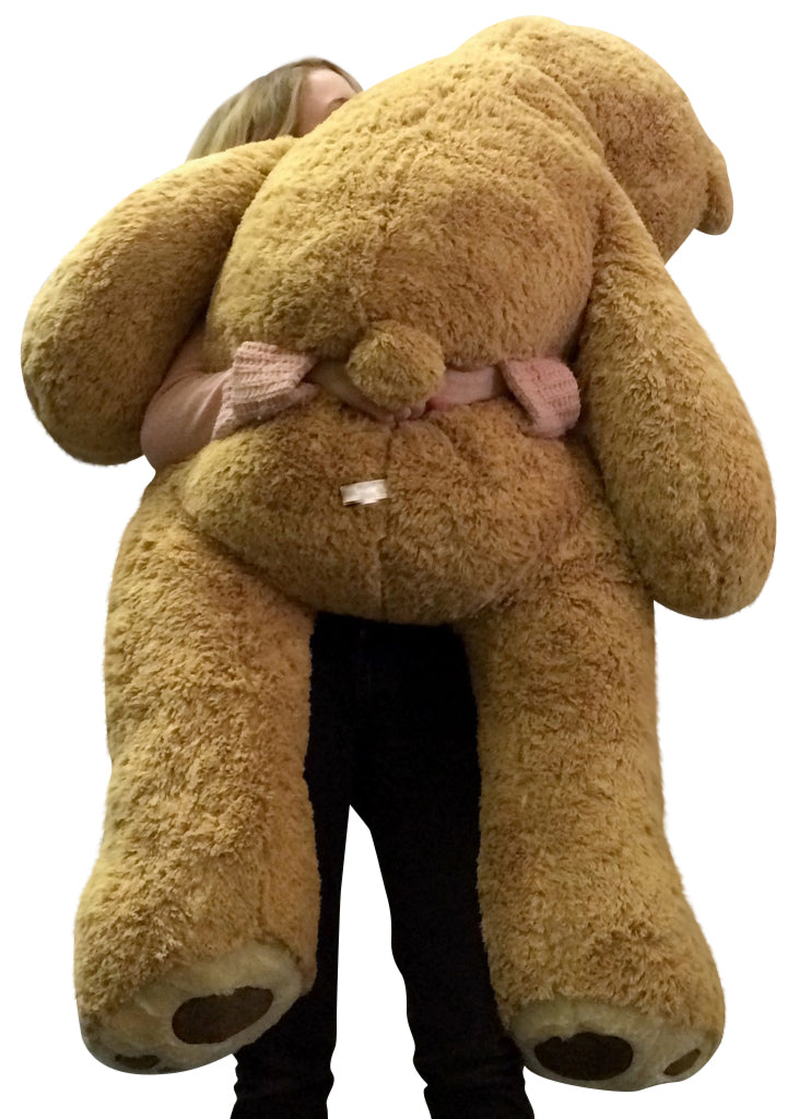 Your Custom Personalized Name or Message on 5 Foot Giant Teddy Bear, Has Customized Heart on Chest
