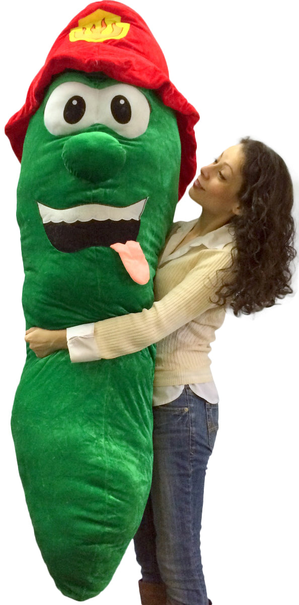 Get Out of a Pickle with this Giant Stuffed Pickle 66 Inch Huge Five and a Half Feet Tall