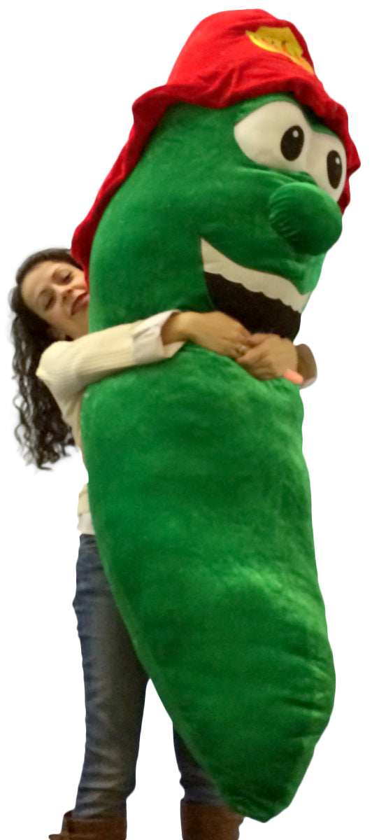 Get Out of a Pickle with this Giant Stuffed Pickle 66 Inch Huge Five and a Half Feet Tall