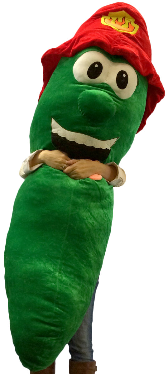 Get Out of a Pickle with this Giant Stuffed Pickle 66 Inch Huge Five and a Half Feet Tall