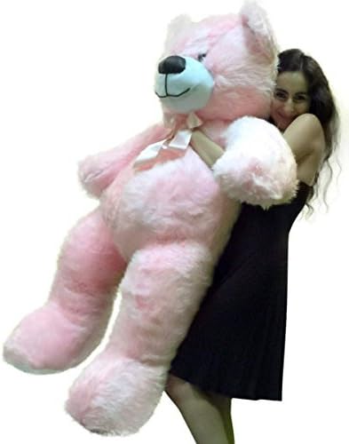 American Made 5ft Pink Giant Teddy Bear Soft Big Plush Premium Large Stuffed Animal Made in USA