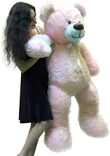 American Made 5ft Pink Giant Teddy Bear Soft Big Plush Premium Large Stuffed Animal Made in USA