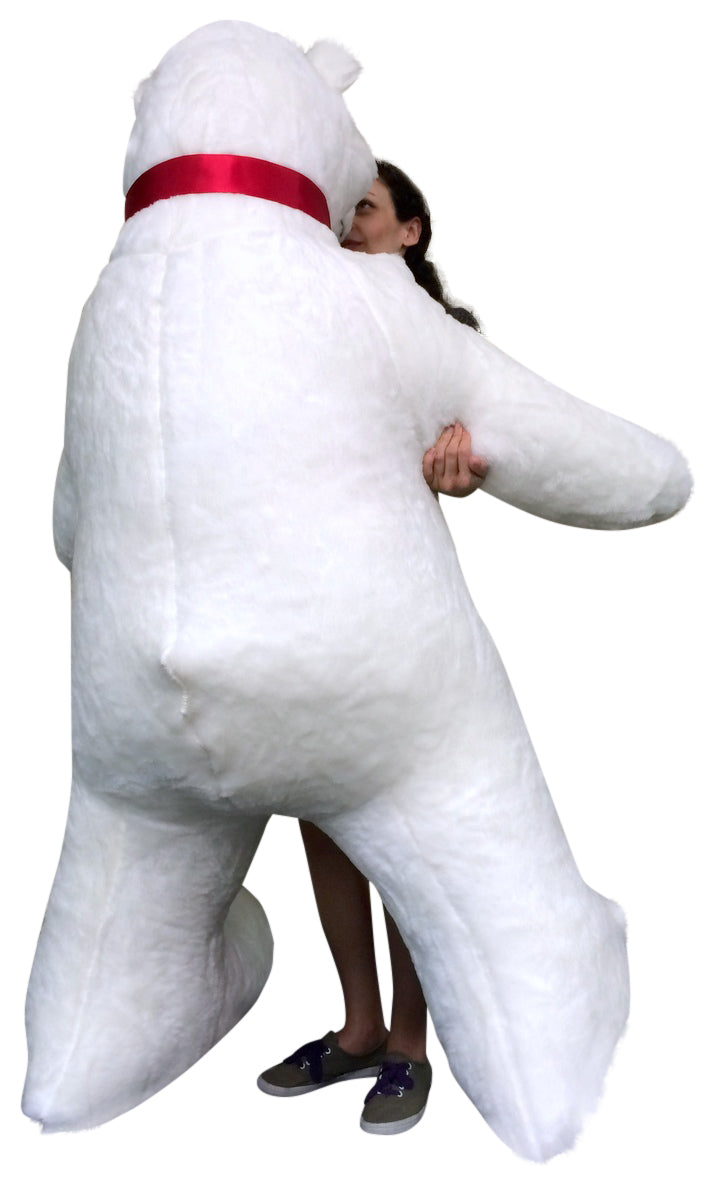 Giant Stuffed Polar Bear 5 Feet Tall Huge Stuffed Animal Made in USA America