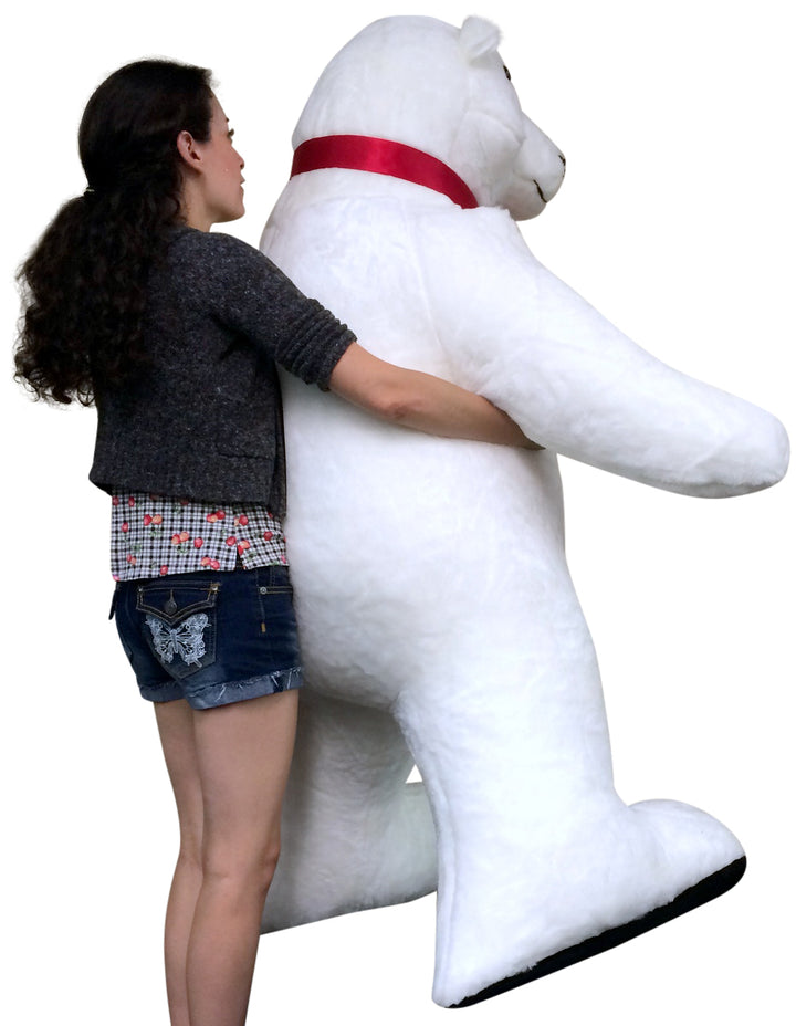 Giant Stuffed Polar Bear 5 Feet Tall Huge Stuffed Animal Made in USA America