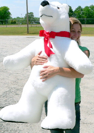Giant Stuffed Polar Bear 42 Inches Made in USA