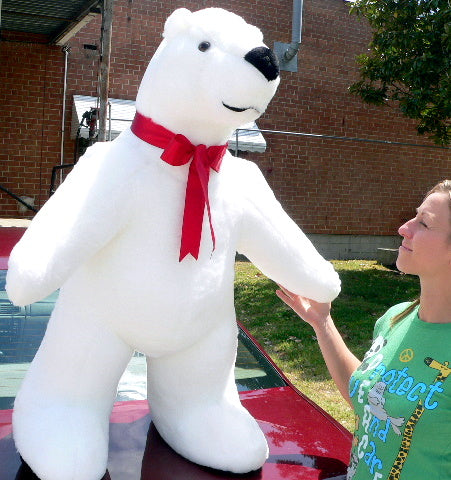 Giant Stuffed Polar Bear 42 Inches Made in USA