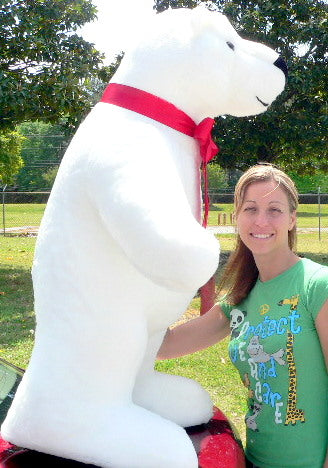 Giant Stuffed Polar Bear 42 Inches Made in USA