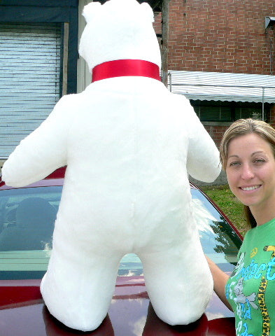 Giant Stuffed Polar Bear 42 Inches Made in USA