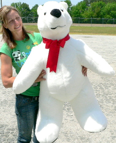 Giant Stuffed Polar Bear 42 Inches Made in USA