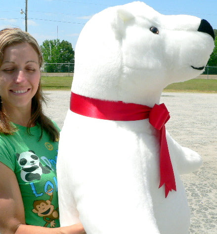 Giant Stuffed Polar Bear 42 Inches Made in USA