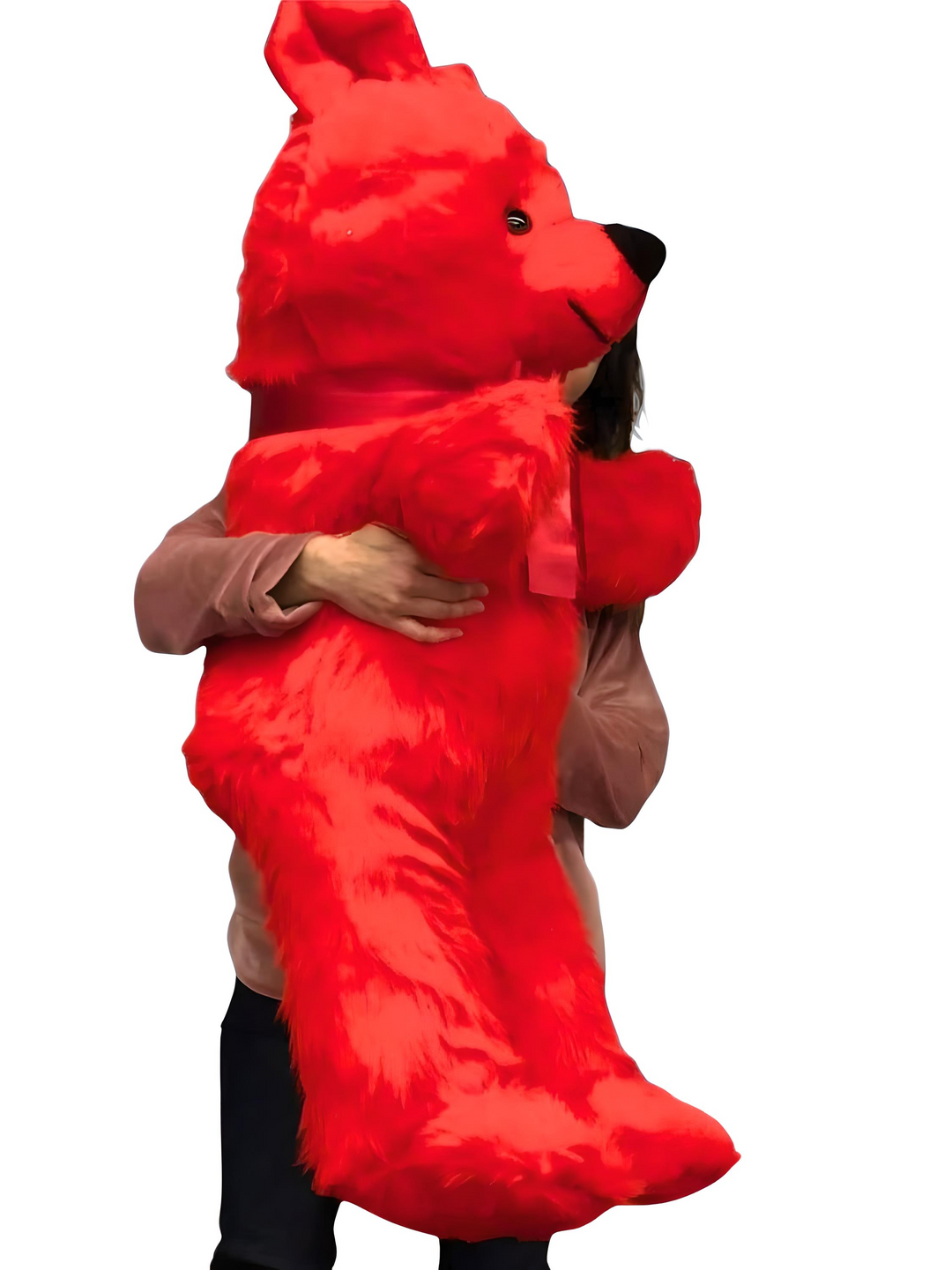 Jumbo Red Teddy Bear 46 Inches Big Plush Soft Stuffed Animal Weighs 10 Pounds Made in USA