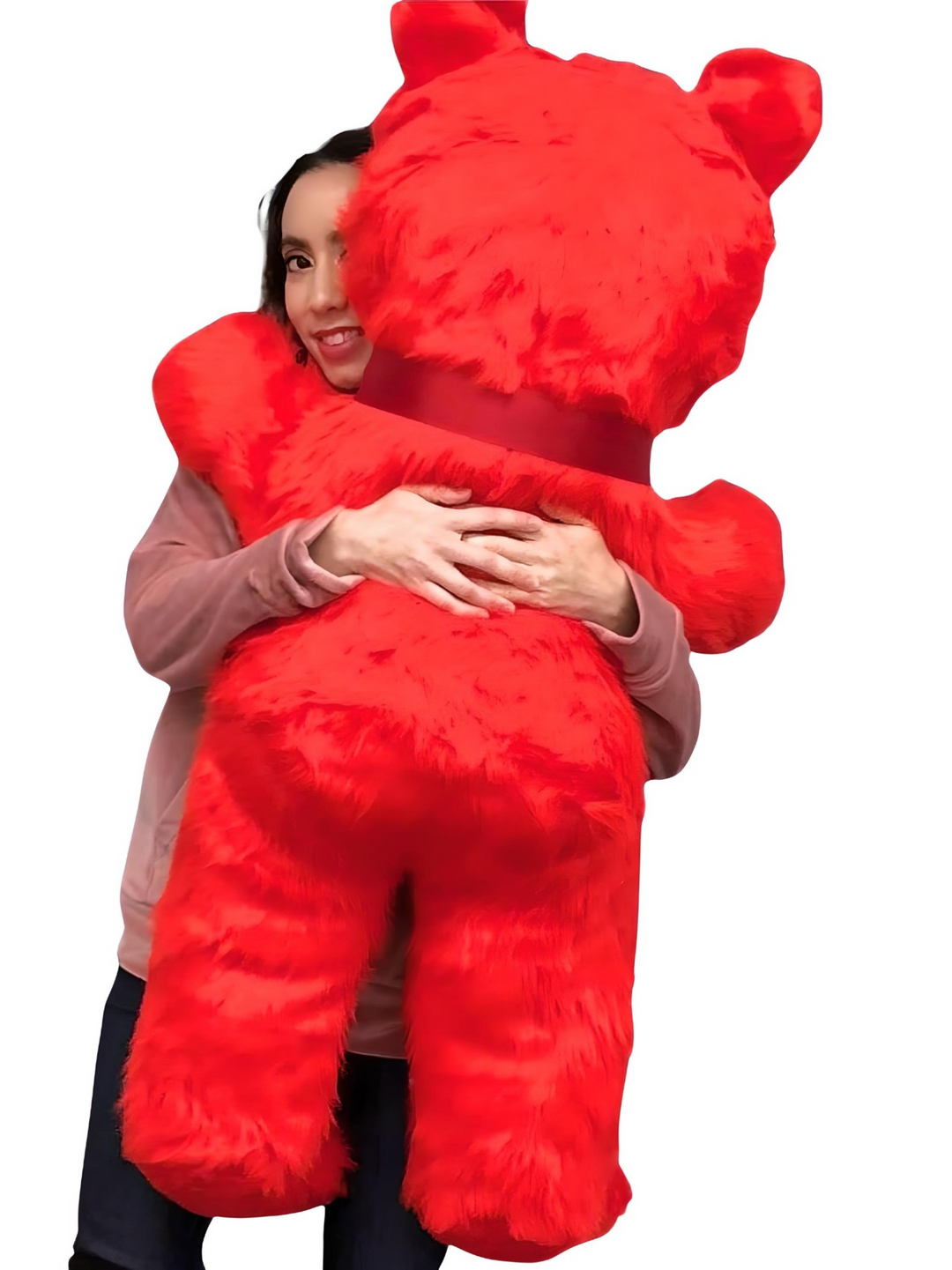 Jumbo Red Teddy Bear 46 Inches Big Plush Soft Stuffed Animal Weighs 10 Pounds Made in USA