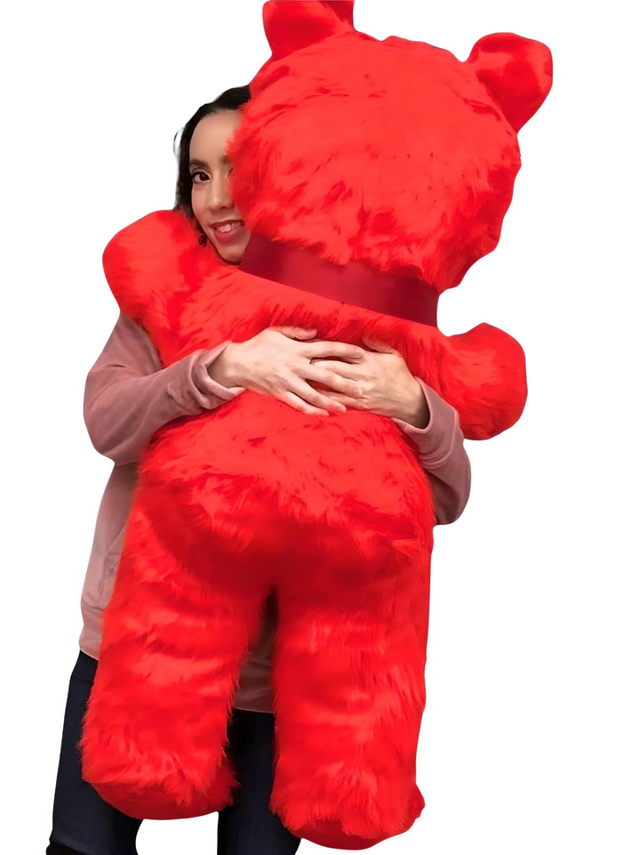 Jumbo Red Teddy Bear 46 Inches Big Plush Soft Stuffed Animal Weighs 10 Pounds Made in USA