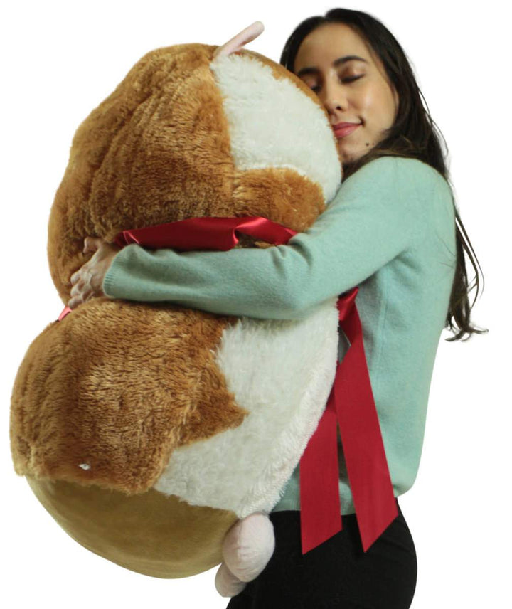 Big Plush Hamster Smush Ball Soft 30 Inch Large Stuffed Hamster