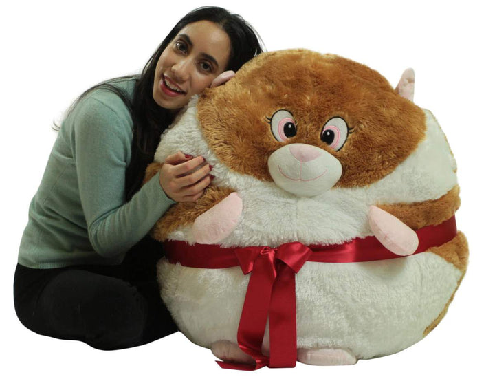 Big Plush Hamster Smush Ball Soft 30 Inch Large Stuffed Hamster