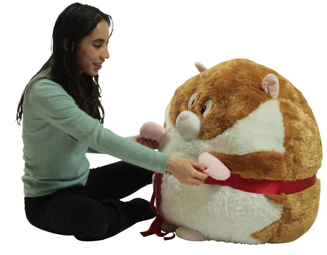 Big Plush Hamster Smush Ball Soft 30 Inch Large Stuffed Hamster