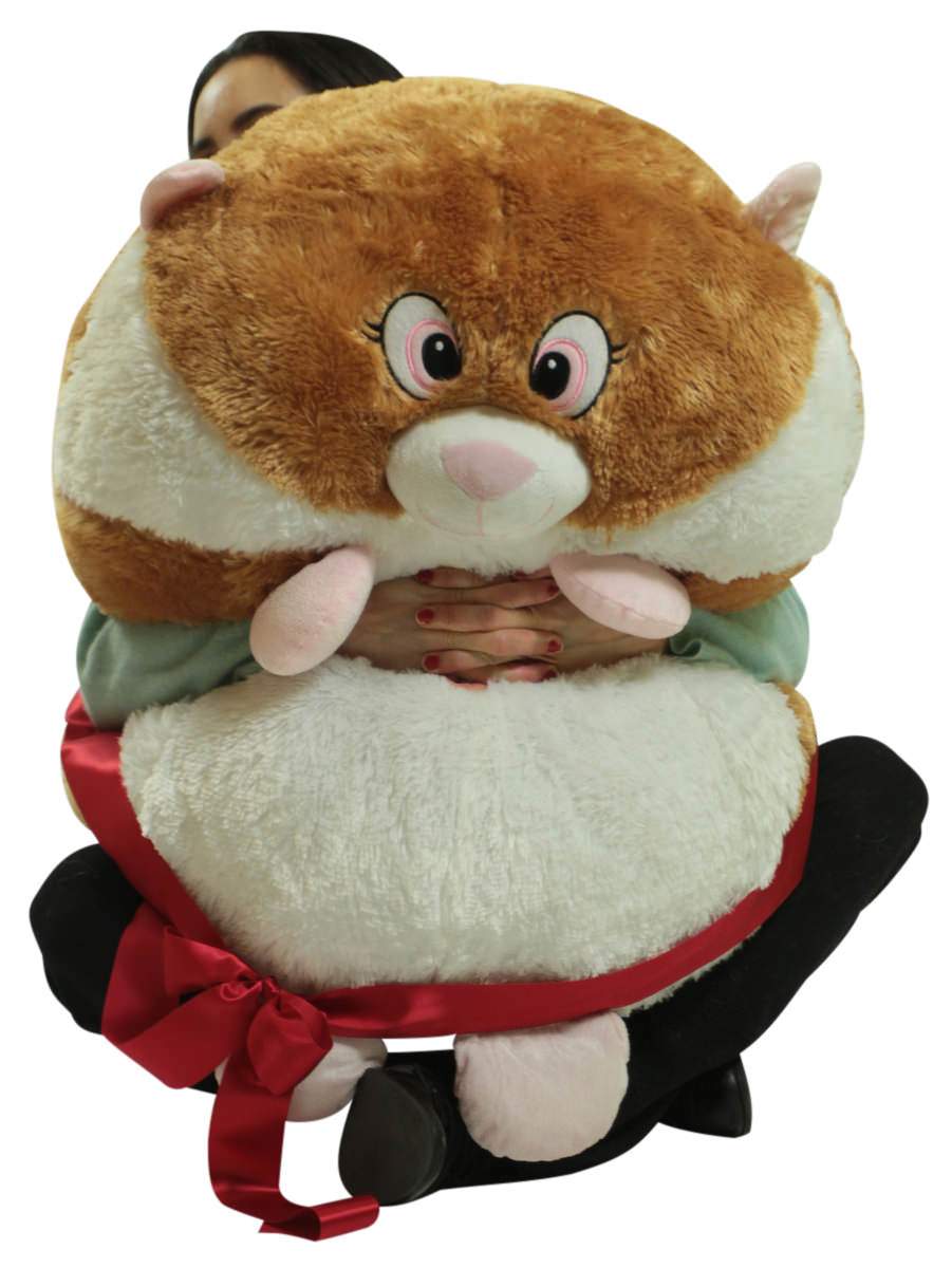 Big Plush Hamster Smush Ball Soft 30 Inch Large Stuffed Hamster