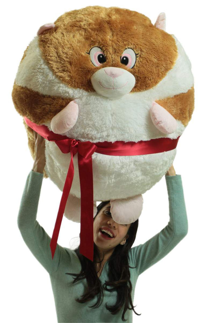 Big Plush Hamster Smush Ball Soft 30 Inch Large Stuffed Hamster