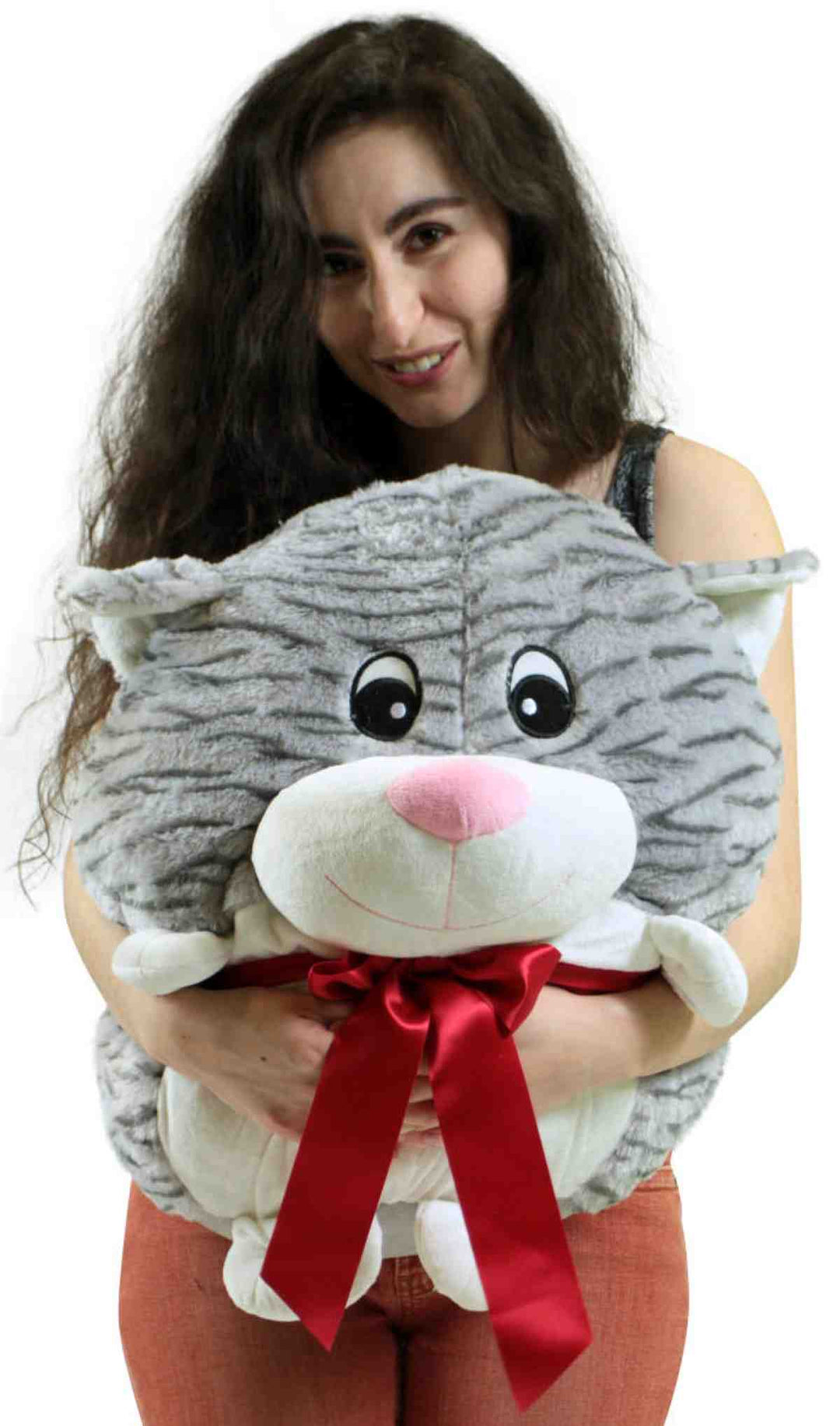 Big Plush Cat Smush Ball Soft 24 Inches Soft Stuffed Animal Plushie