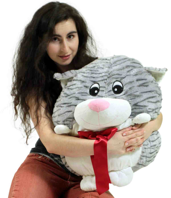 Big Plush Cat Smush Ball Soft 24 Inches Soft Stuffed Animal Plushie