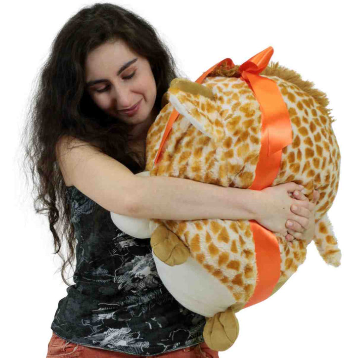 Big Plush Giraffe Smush Ball Soft 24 Inches Soft Stuffed Animal Plushie