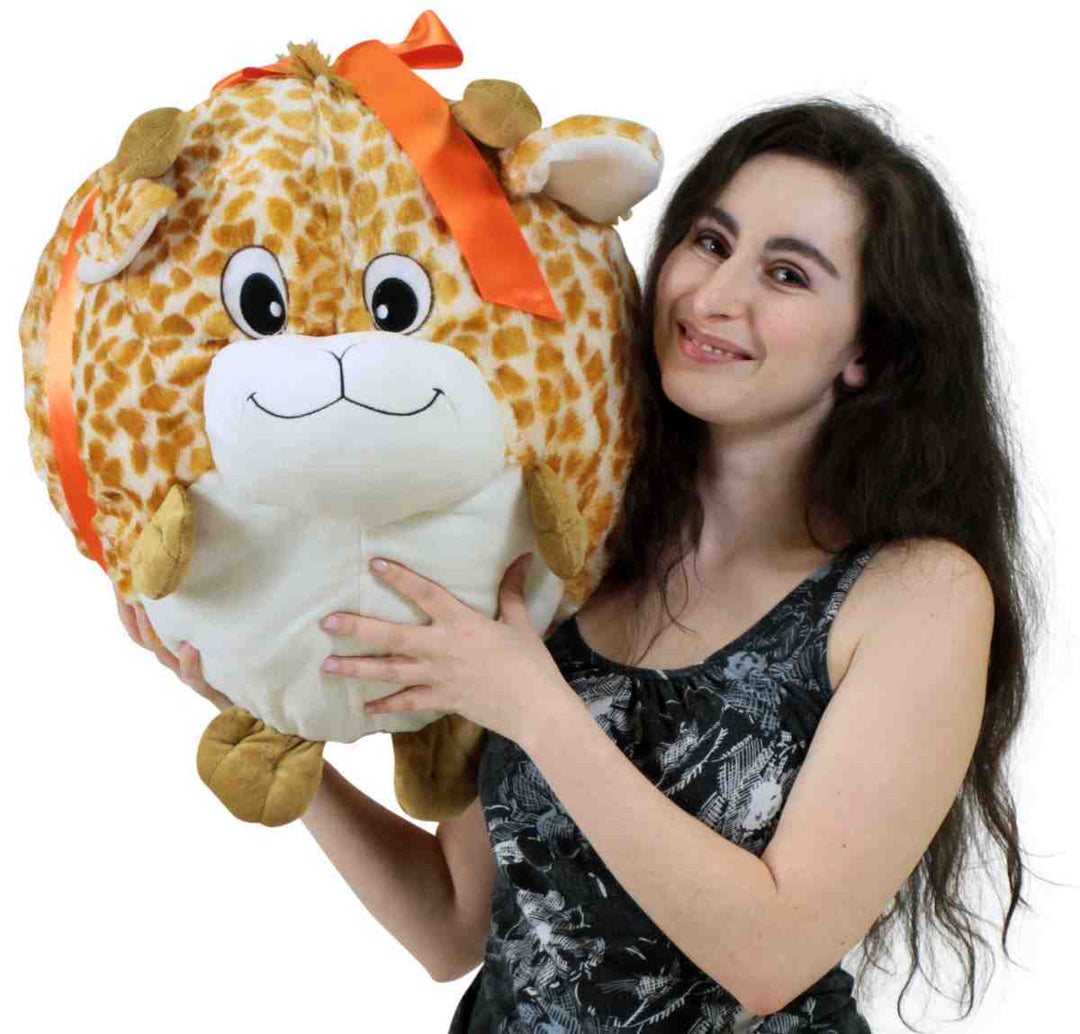 Big Plush Giraffe Smush Ball Soft 24 Inches Soft Stuffed Animal Plushie
