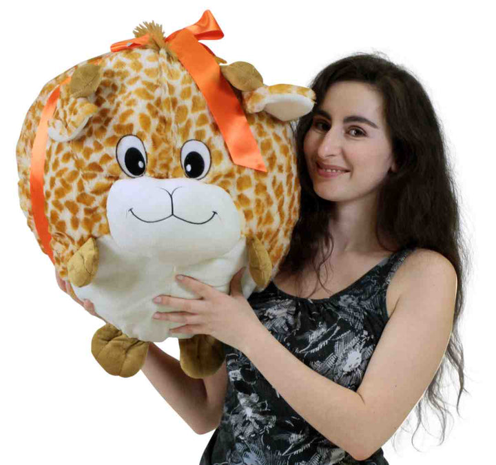 Big Plush Giraffe Smush Ball Soft 24 Inches Soft Stuffed Animal Plushie