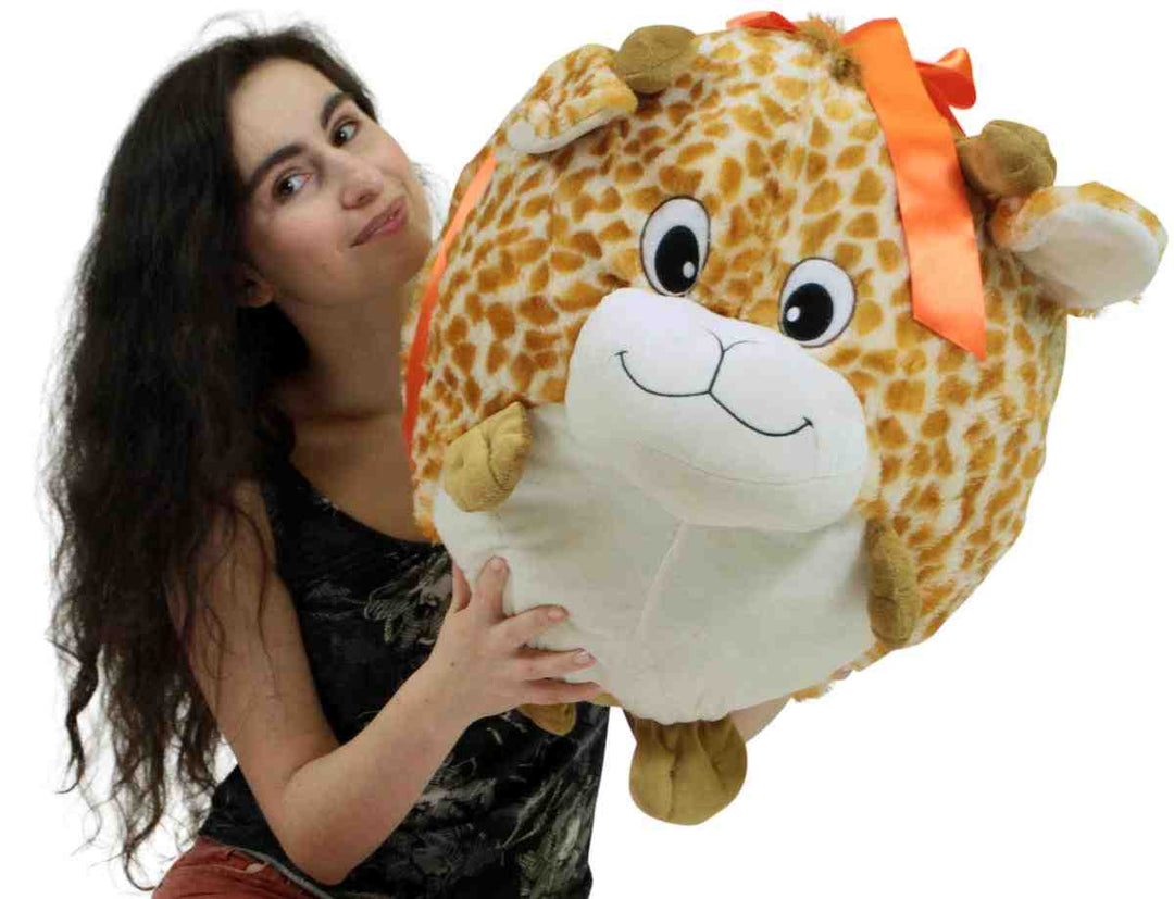 Big Plush Giraffe Smush Ball Soft 24 Inches Soft Stuffed Animal Plushie